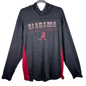 Stadium Athletics Crimson Tide Alabama Hooded Lightweight Pullover Shirt Sz XXL